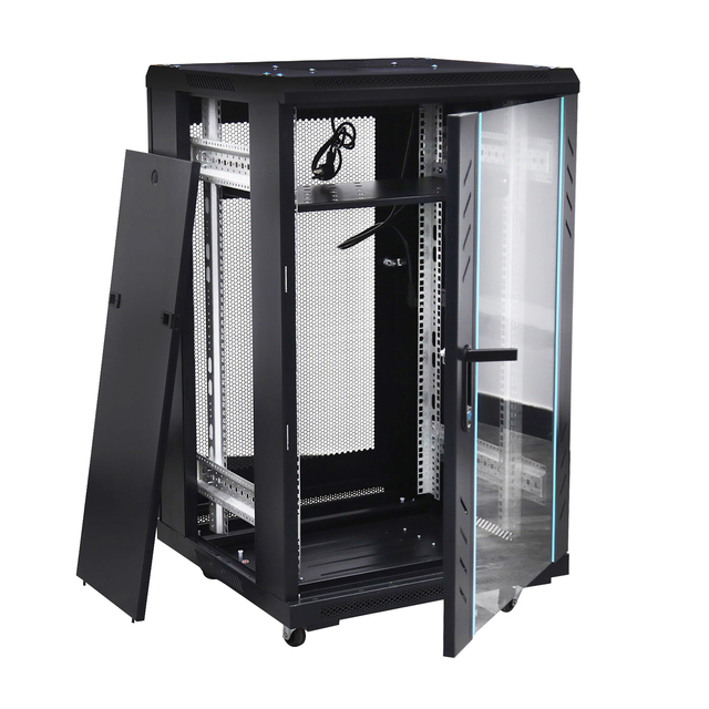 19inch Floor Standing with Wheels 18U 24U 27U 32U 37U 42U Server Rack
