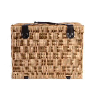 Sinh Thái Thân Thiện Với Thiết Kế Mới Hình Chữ Nhật Rỗng <span class=keywords><strong>Wicker</strong></span> Dã Ngoại Giỏ Với Nắp Cho Bán Buôn Dã Ngoại Giỏ - Product Image 1