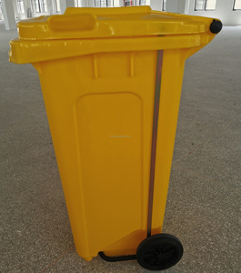120 Liter HDPE <strong>Plastic</strong> Foot Pedal Trash Can <strong>Wheelie</strong> Dust <strong>Bin</strong> with Lid for Outdoor Garbage <strong>Storage</strong> and Recycling 120L Capacity - Product Image 6
