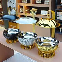 Vente flash - Plat chauffant de luxe doré pour mariage et réception - Plat chauffant en acier inoxydable pour buffet
