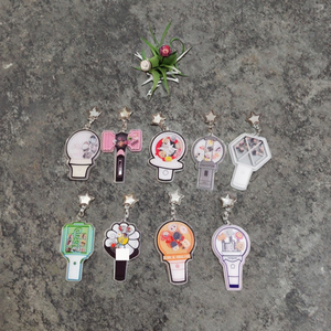 Collection de produits de merchandising Kpop, figurines de stars de dessins animés, shakers rectangulaires légers à double face en acrylique, tendance SK TWICE GD EXO - Product Image 3