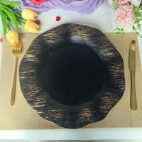 Assiettes de présentation en plastique de 13 pouces, abordables, pour mariages et événements, vente en gros