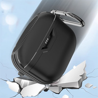 Coque de protection complète en TPU souple pour écouteurs avec boîtier de charge pour écouteurs sans fil pour JBL T230NC avec mousqueton