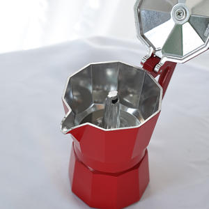 Cafetière <span class=keywords><strong>Moka</strong></span> Expresso en Métal Écologique Personnalisable en Usine, <span class=keywords><strong>Peinture</strong></span> Rouge Brillante, avec Couvercle et Accessoires (Taille/<span class=keywords><strong>Couleur</strong></span>) - Product Image 4