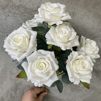 Chinesische Lieferanten Weiße Rosen Künstliche Blumen Großhandel