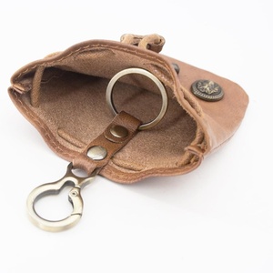 Men's Medieval <b>Leather</b> Drawstring Coin Pouch Wallet Women's Change Purse with Credit Card Holder Costume Props - Product Image 5