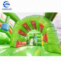 Château gonflable et trampoline en PVC durable avec animaux sauteurs, installation facile, marque AM, modèle BO-1720, utilisation intérieure/extérieure