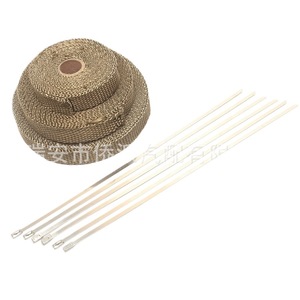 Tissu de protection thermique pour tuyau d'échappement, diamètre 100mm, résistant aux hautes températures, ajustement universel, utilisation pour moto tout-terrain - Product Image 5