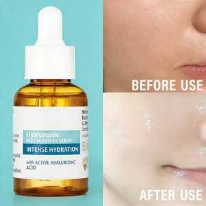 Suero para el Cuidado de la Piel con Ácido Hialurónico y Vitamina C, Humectante Líquido para Piel Seca, Normal y Mixta, Tratamiento Facial - Product Image 1