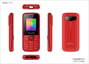 Điện Thoại Dạng Thanh <span class=keywords><strong>3G</strong></span> 1.77Inch <span class=keywords><strong>2</strong></span>.4Inch Tùy Chỉnh - Product Image 2