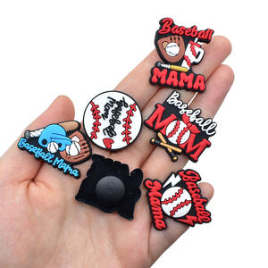 2025 usine en gros mode Baseball chaussures de sport breloques sabots décorations breloques chaussures en caoutchouc accessoires pour breloques en caoutchouc - Product Image 2