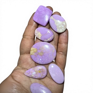 Piedra Preciosa Natural de Fosfosoderoita en Cabujón, Color Lavanda Púrpura, Piedra Suelta para Joyería, Alta Calidad, Certificada por Terceros - Product Image 1