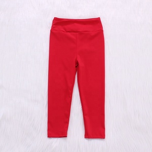 Pantalons de yoga pour bébé Lulu ODM / OEM, mode automne-hiver, couleur unie, doux pour la peau, pantalons de <span class=keywords><strong>sport</strong></span> pour petites filles - Product Image 2