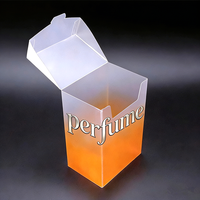 Boîtes en acétate PET à couvercle rabattable de qualité supérieure, emballage transparent haut de gamme pour parfums, cosmétiques
