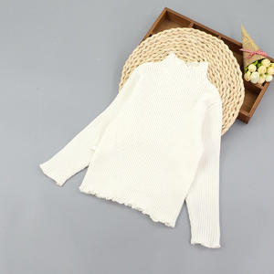 Pulls à col haut unis faits à la main pour filles, design pour enfants, provenant d'un fournisseur chinois - Product Image 4