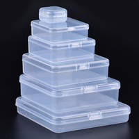 Caja de naipes De plástico reciclable de almacenamiento transparente PP al por mayor caja de regalo de plástico de embalaje de artículos pequeños de juguete para manualidades