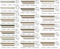 GC-83015 Chine fournisseur en gros produits de plafond en plâtre pu pop corniche largeur 80mm