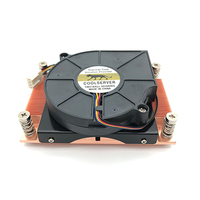 COOLSERVER LGA2011 CS-2011-1U3C-NP Boîtier d'ordinateur Refroidisseur d'air pour serveur CPU Silencieux Ventilateur en cuivre et aluminium à double roulement à billes Radiateur 95W