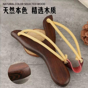 Slingshot en bois de hêtre, fait main, jouet d'extérieur pour enfants de 8 à 13 ans, unisexe, pour jeux sportifs - Product Image 4