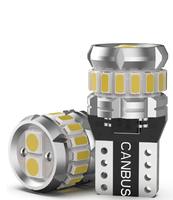 Nouvelle ampoule LED T10 sans polarité Canbus pour feux arrière de voiture, feux de recul 3014 18SMD blanc rouge jaune bleu 10-18V