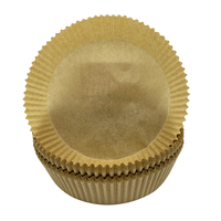 Doublures de papier antiadhésifs, 100 pièces/boîte en plastique, 6.3 pouces, en Silicone, Non perforées, pour friture à Air