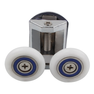 Juwoya Curved <b>Shower</b> Door Wheels Zinc Alloy Double Roller For Bathroom Sliding Glass Door Upper And Lower Rollers - Product Image 2