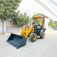 Type diesel de JCB de chargeur de pelle rétro d'avant d'excavatrice de pelle rétro 4x4 chargeur de pelle rétro de 6T 8T par le jaune 4WD 4000kg 1.2m3 de chargeur de roue de CNMC