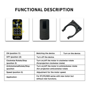 Señal de control remoto Rotación o quietud y dirección de rotación - Product Image 2
