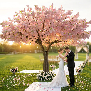 Grand Arbre Artificiel de Fleurs de <span class=keywords><strong>Cerisier</strong></span> de 3 Mètres, Personnalisable, avec Lumières LED, pour Décoration Intérieure - Product Image 4