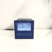 Compteur de débit totalisateur de données instrument avec RS485 modbus RTU connecter avec PLC