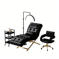Lit de salon de beauté moderne Meientai, chaise longue ergonomique et lit de tatouage, lit de beauté avec tête réglable