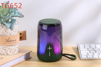 Altavoz Portátil para Fiestas al Aire Libre TG652, 10 W, RGB, IPX6, Tarjeta de Memoria TF, Gran Venta para Reproductor de Audio y Actividades al Aire Libre