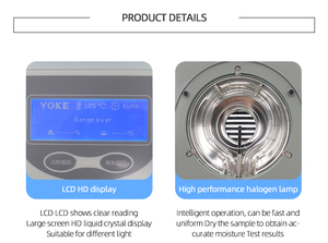 Neuer Mikro-Proben-Halogen-Feuchtigkeitsanalysator Getreidefeuchtigkeitsmesser Waage KEFEI DHS100A1 1 Jahr Garantie für Labor Großhandel - Product Image 5