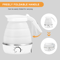 2025 nouvelle conception 304 acier inoxydable silicone 600ml 1200ml 220V réglable pliant silicone économie d'énergie bouilloires électriques