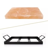 Plaque de sel rose de l'Himalaya naturel, écologique, 100% alimentaire, pour barbecue, style moderne, rectangulaire, du Pakistan