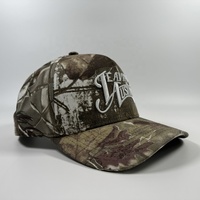 Casquette de baseball OEM brodée sur mesure en coton/polyester de haute qualité avec impression numérique par sublimation en arbre véritable, 5 panneaux, casquette de sport camouflage