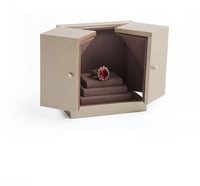 FORTE Boîte cadeau en similicuir personnalisée avec logo estampé à chaud pour bijoux, colliers, boucles d'oreilles, bagues, emballage de bijoux, ensemble de boîtes à bijoux, vente en gros