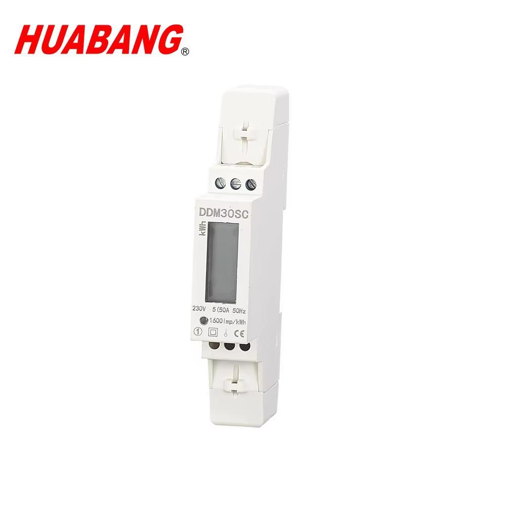 DDM30SC Single Phase Electric Meter 1p DIN RAIL Energy Meter 1 Phase ...