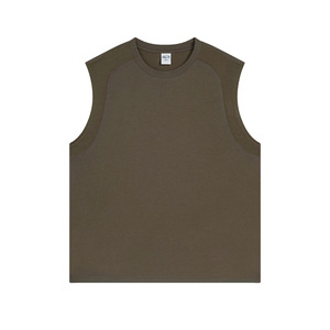 Camisetas sin mangas de Gimnasio Deportivo en blanco liso de algodón de peso pesado Logotipo impreso personalizado Camiseta sin mangas para <span class=keywords><strong>hombre</strong></span> - Product Image 2