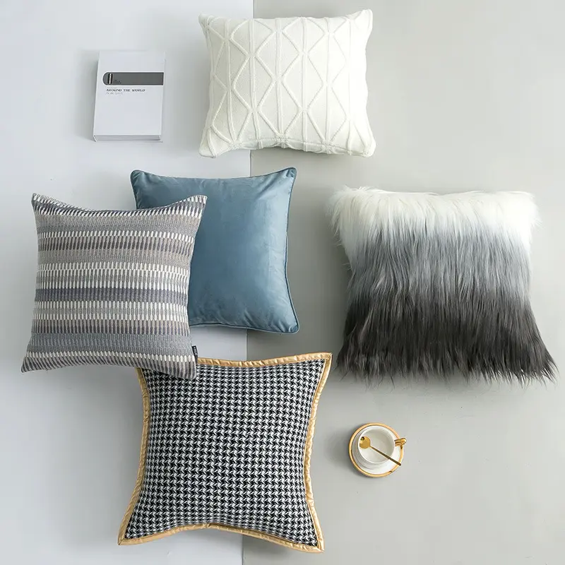 Modelos de explosão travesseiros, combinação de travesseiros de tecido de alta qualidade, travesseiros de jogar para decoração de casa