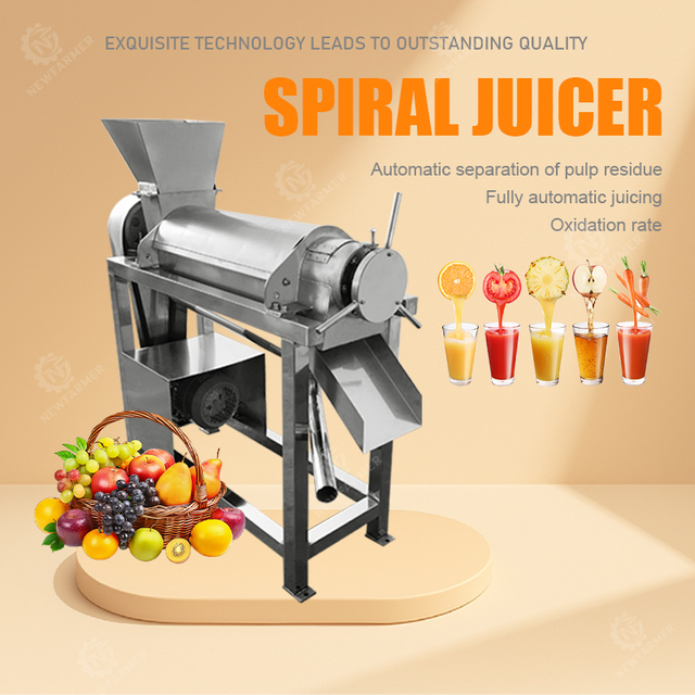 Food Grade High Productivity Cold Press Juicer Machine Easy Cleaning Structure for Fruit Processing Plant Beverage Manufacturing