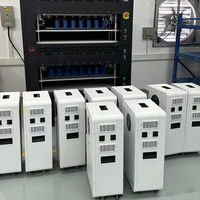 Système de stockage d'énergie domestique intelligent avec onduleur hybride Grid Tie, batterie au lithium empilable et gestion intelligente pour systèmes hors réseau