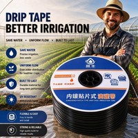 Selang Irigasi Tetes 16mm GF Factory Direct Tahan UV untuk Penggunaan Irigasi Pertanian Sayuran Rumah Kaca Komersial