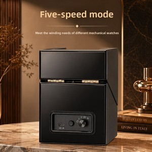 <span class=keywords><strong>Remontoir</strong></span> de <span class=keywords><strong>montre</strong></span> individuel pour montres automatiques, boîte de luxe laquée piano avec lumière LED bleue, moteur <span class=keywords><strong>silencieux</strong></span>, affichage anti-magnétique - Product Image 4