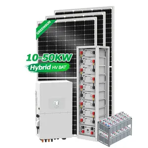 Solarenergiesystem On-/Off-Grid 380 Volt 50 kW Autoportsystem aus Photovoltaik-Panels 380 V in EU-Version als dreiphasen-Solarsystem