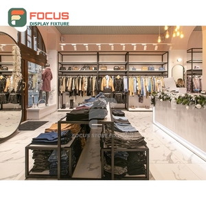 High Quality Retail Shop Solid Wood Display Counter Full Service Clothing Store - Product Image 1