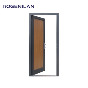 Thiết kế hiện đại của Mỹ đôi cửa an ninh vững chắc lối vào bên ngoài lớn cho nhà hợp kim nhôm phía trước với bề mặt hoàn thiện - Product Image 6