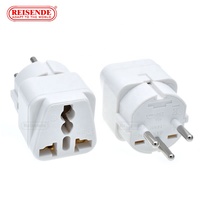 Adaptor colokan perjalanan Universal perubahan stop kontak AU/UK/US/EU ke Israel 3 Pin Adaptor Grounded