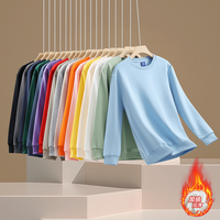 Sweat-shirt personnalisé à col rond, vêtements de travail, sweat à capuche doublé polaire à manches longues, chemise promotionnelle, uniforme du personnel avec impression de logo