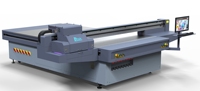 Printer Flatbed UV 2x3 Meter, industri terbaru YC2030L untuk kayu MDF ubin keramik logam & kaca otomatis dengan tinta UV